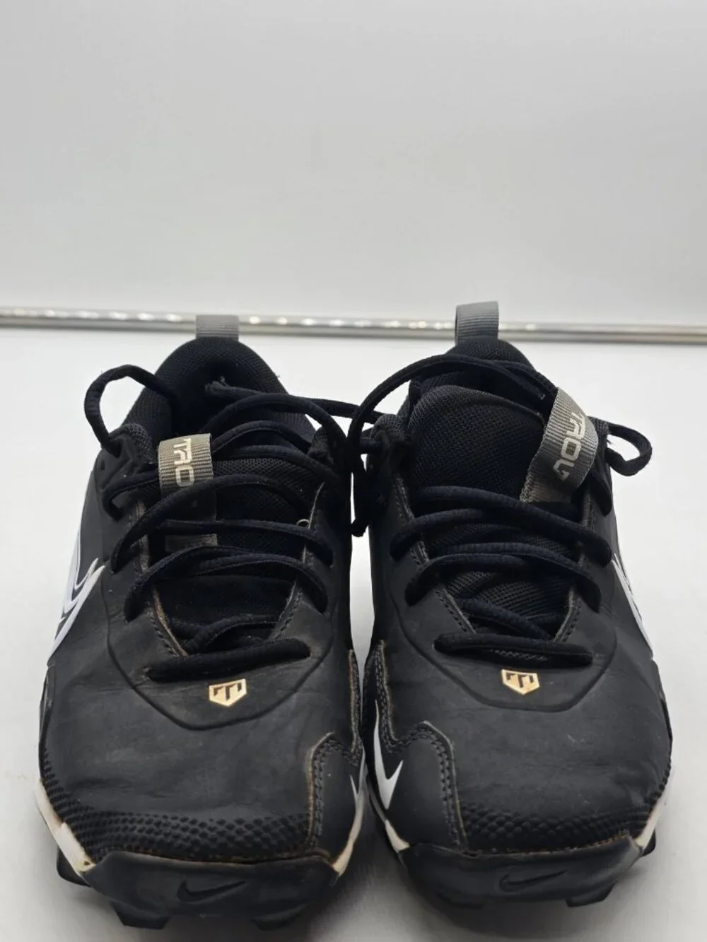 Nike Trout Fastflex Shoes Kids Size 3Y Black Baseball Cleats FB9731-001 Stains